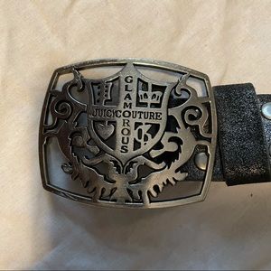 Gunmetal colored Juicy Couture Belt